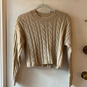 Madewell Cream Cashmere Sweater